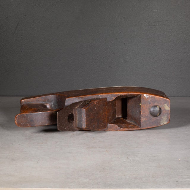 Industrial 19th C. d.r. Barton Smooth Coffin Plane C.1832 For Sale - Image 3 of 7