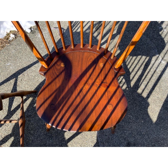 20th Century Dr Dimes Hoop Back Windsor Chairs Set of Four For Sale - Image 16 of 17