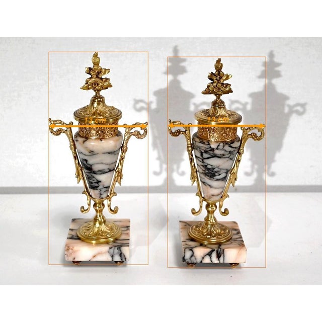 Marble and Bronze Casseroles, 1920, Set of 2 For Sale - Image 17 of 18