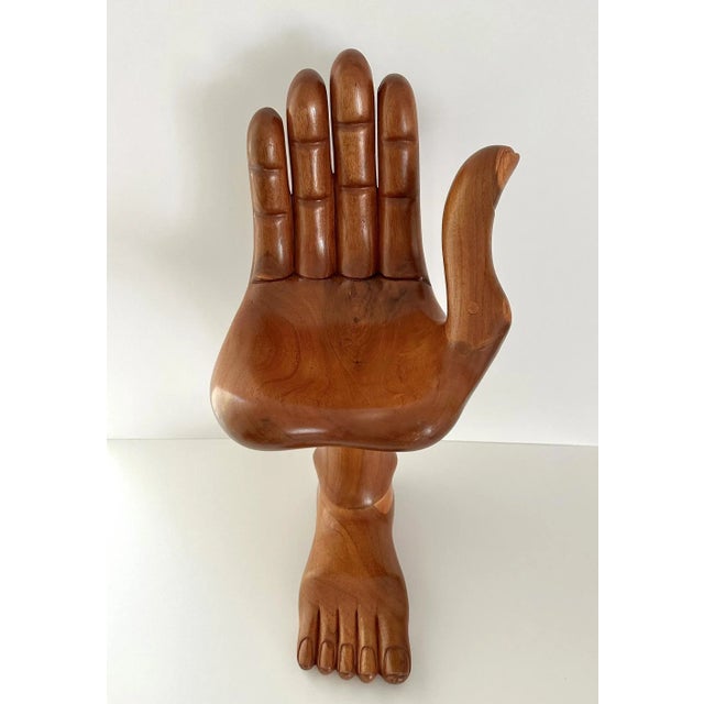 Mid 20th Century Mid 20th Century Large Hand and Foot Sculpture by Pedro Friedeberg For Sale - Image 5 of 12