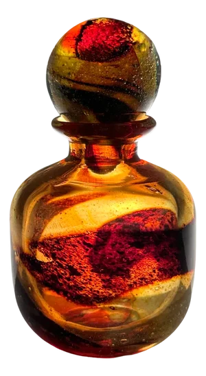 Art Glass Bottle-Shaped Vase by Eric Dobson, 1970s