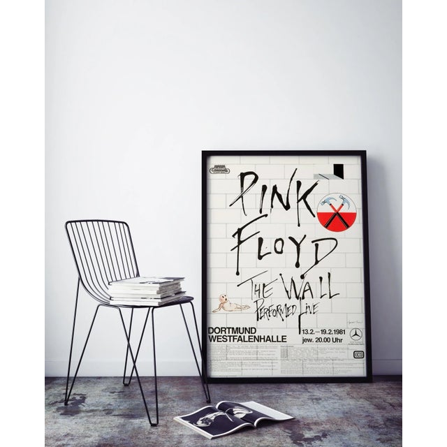 Postmodern Pink Floyd "The Wall" Original Vintage Tour Poster for Dortmund, Germany, 1981 For Sale - Image 3 of 6