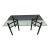 Vintage 1980s Postmodern Glass Dining Table For Sale