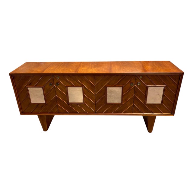 Mid-Century Italian Wooden Sideboard in the style of Paolo Buffa, Milan, 1940s For Sale