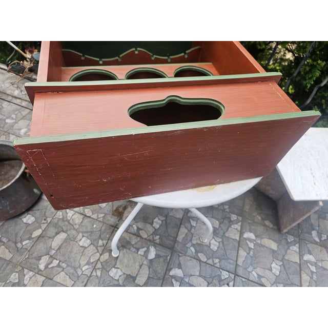 1960s Folk Wooden Cabinet, 1960s For Sale - Image 5 of 11