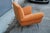 Metal Armchair Velvet Orange by Gigi Radice for Minotti Italia, 1950s For Sale - Image 7 of 14