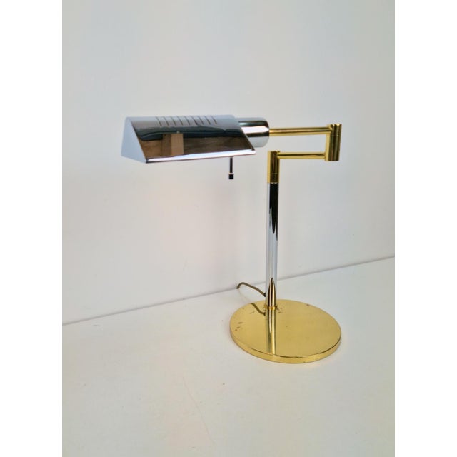 Adjustable Brass Chrome Table Lamp from Star Leuchten, Germany, 1970s For Sale - Image 10 of 10