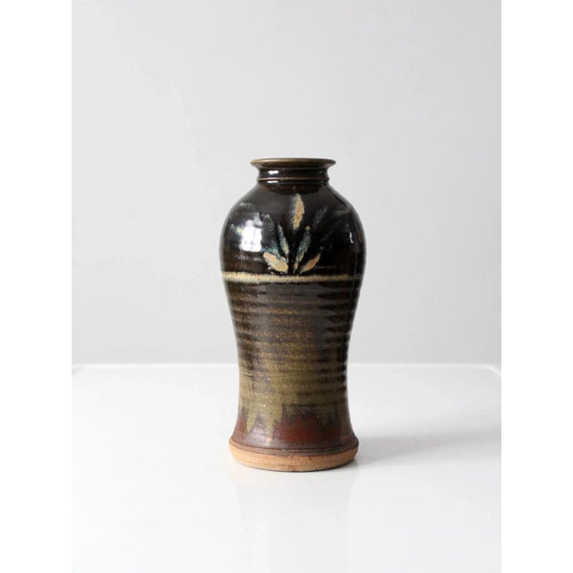 Vintage Studio Pottery Vase For Sale - Image 11 of 11