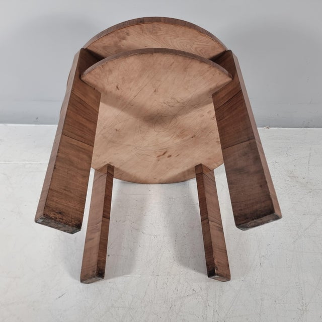 1940s Vintage Art Deco Wooden Table, 1940s For Sale - Image 5 of 7