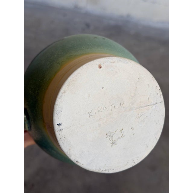 Green Vintage Mid-Century Modern Green Keramik Ceramic Pitcher Jar For Sale - Image 8 of 10