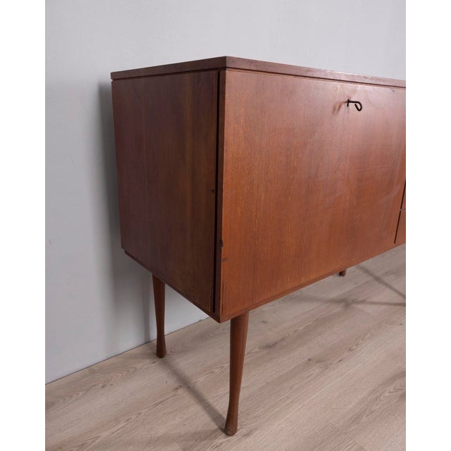 Mid-Century Modern Vintage Italian Teak Sideboard, 1960s For Sale - Image 3 of 15