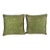 Mariano Fortuny Glicine Patterned Pillows, Moss Green & Gold Damask For Sale