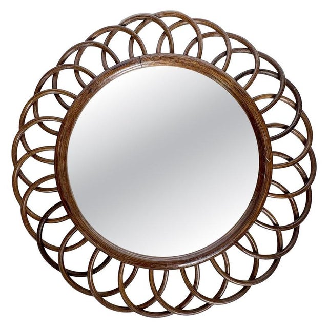 Vintage Wooden Mirror, France, 1960s For Sale - Image 11 of 11