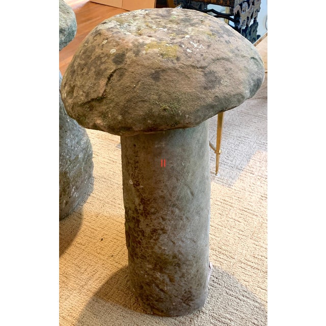 Traditional 18th Century English Staddle Stone 'Mushroom' Garden Ornament For Sale - Image 3 of 10