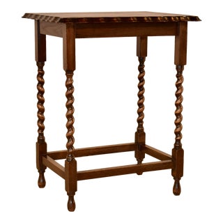Edwardian Oak Side Table, Circa 1900 For Sale