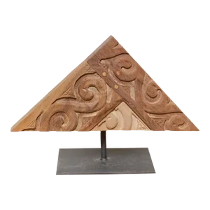Carved Wood Pediment on Stand