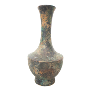 Vintage Japanese Patinated Bronze Vase