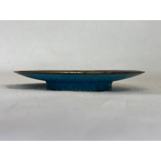 Chinese Mid 20th Century Cloisonne Dish For Sale - Image 3 of 7