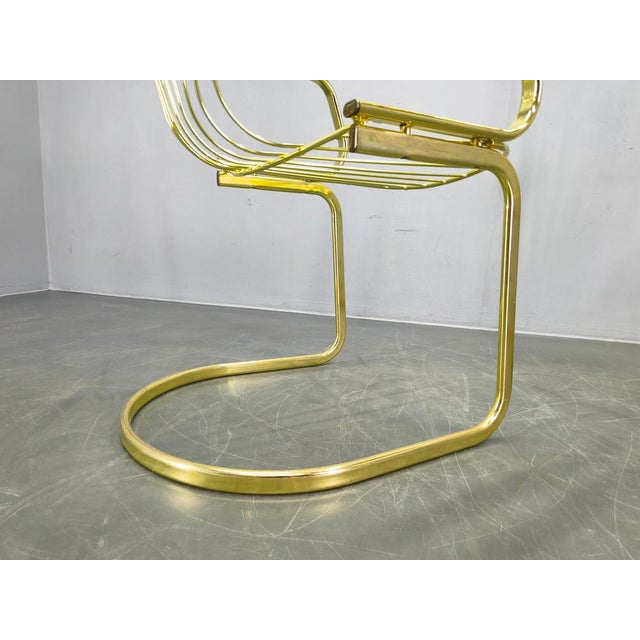 Brass Dining Chairs by Gastone Rinaldi for Rima, Italy, 1970s, Set of 5 For Sale - Image 16 of 18