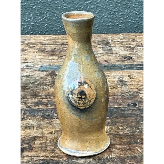 Vintage Glazed Ceramic Vase For Sale - Image 12 of 12