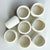Wood 1970s Sculptural Matte White Ceramic Napkin Rings, Minimalist Tabletop - Set of 8 For Sale - Image 7 of 7