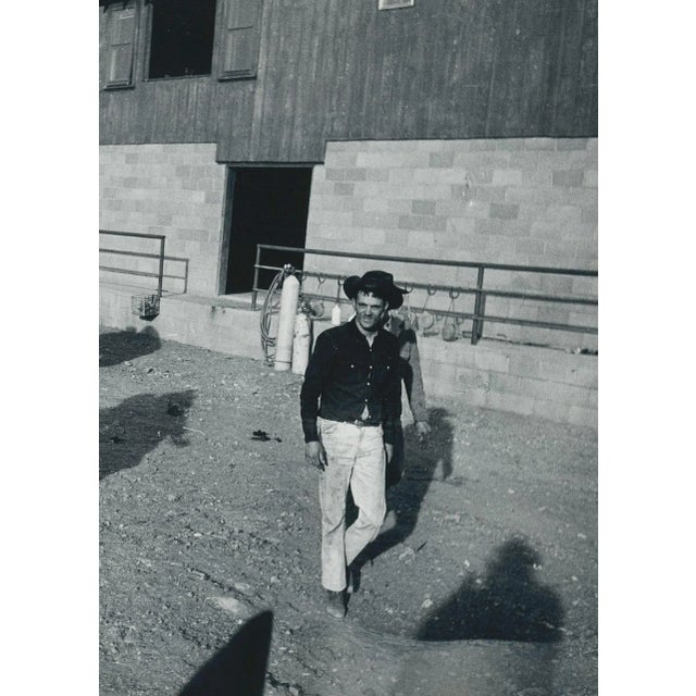 Mid-Century Modern Cowboys, 1960s, Black and White Photograph For Sale - Image 3 of 5