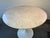 White Italian Marble 36" Round Tulip Dining Table Iconic tulip design dining table originally done by Saarinen. White...