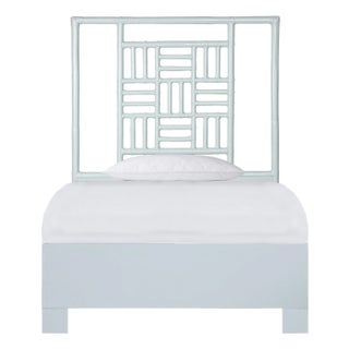 Finn Platform Bed Twin Extra Long - Light Blue For Sale