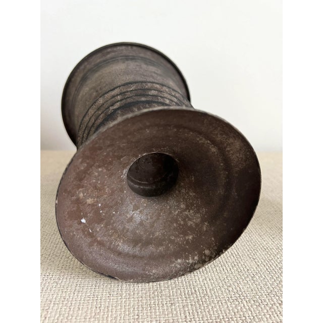 Metal Urn Cachepot with great Patina.