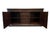 Traditional Paneled Dark Walnut Credenza Sideboard With Center Drawers and Cabinet Storage For Sale - Image 4 of 4