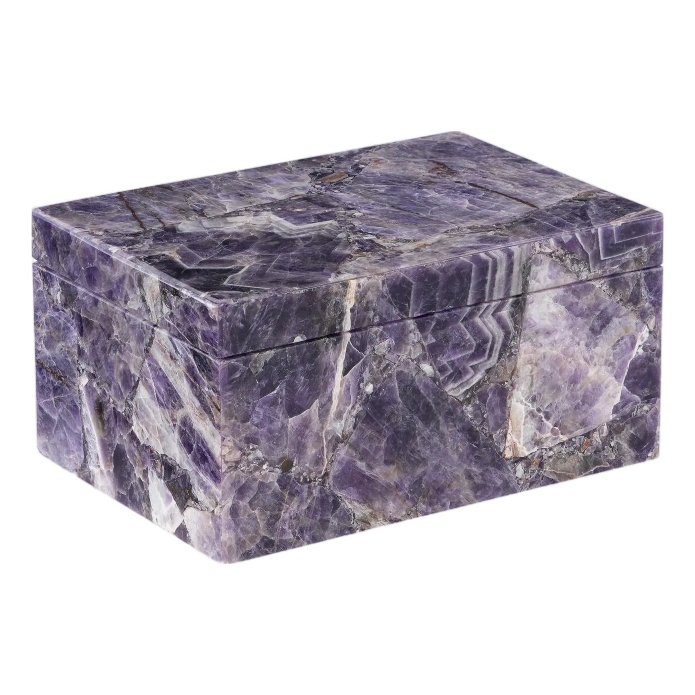 Maitland-Smith Large Amethyst Box | Chairish
