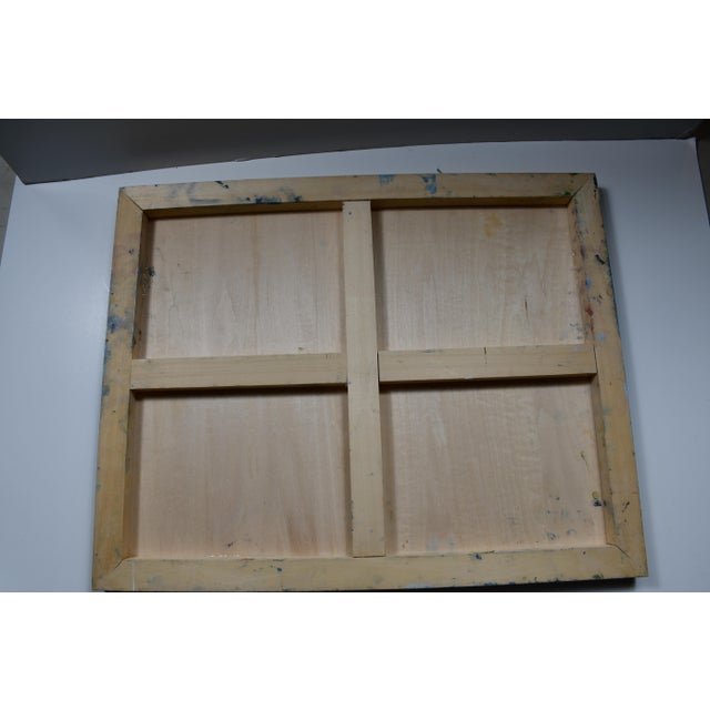 Blue Early 21st Century Plein Air Impressionist Moody Wetlands Landscape Painting For Sale - Image 8 of 8