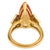 Vintage 7.30 Carat Imperial Topaz Diamond 18k Yellow Gold Cocktail Ring, Size 7.25 For Sale In Los Angeles - Image 6 of 6