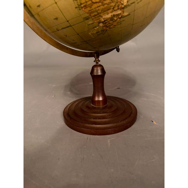 Swedish Celestial Globe on Turned Wood Stand, Circa 1920s For Sale In Indianapolis - Image 6 of 11