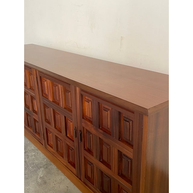 Vintage Brutalist Spanish Sideboard 1960s For Sale - Image 4 of 7