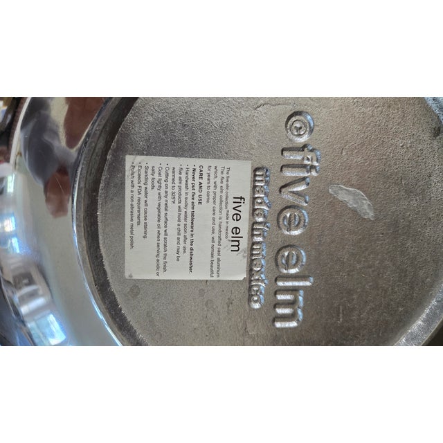 Early 2000s Five Elm Mirror-Polished Cast Aluminum Centerpiece Bowl For Sale - Image 16 of 16