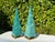 Metal Vintage Faux Malachite Obelisk Sculptures With Brass Bases, Pair For Sale - Image 7 of 12