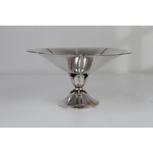 Antique Danish Silver Bowl, 1920s. Elegant bowl in hammered silver made in Denmark in the 1920s. Originally used a sugar...