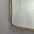 Mid-Century Modern Large Vintage Italian Brass Mirror by Gio Ponti, 1950s For Sale - Image 3 of 6