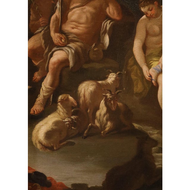 Nicola Malinconico, Nude, The Judgement of Paris, 18th Century, Oil Painting on Canvas, Framed For Sale - Image 12 of 14
