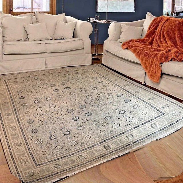 Contemporary Genuine Tabriz Rug For Sale In Los Angeles - Image 6 of 13