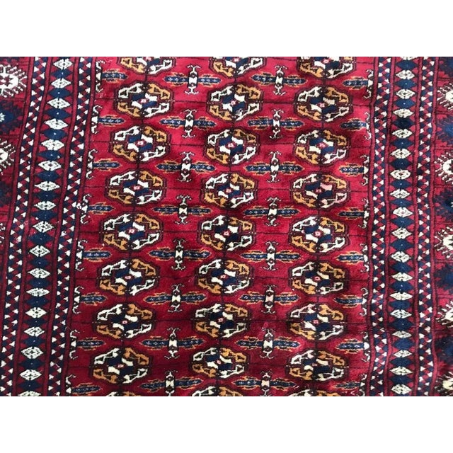 1980s Vintage Fine Boukhara Afghan Rug For Sale - Image 5 of 17