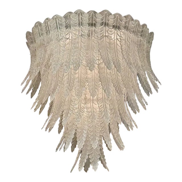 Large Scale Murano Waterfall Chandelier For Sale