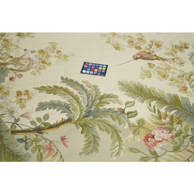 French Aubusson Design Rug 7'10'' X 9'10'' For Sale - Image 9 of 9