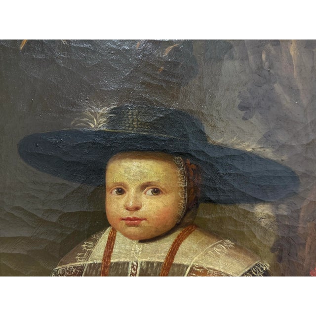 Late 20th Century Trevor James for Design & Interiors Reproduction "Portrait of a Little Boy" For Sale - Image 5 of 12