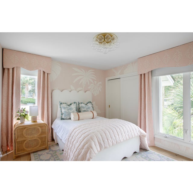 Mitzi Mimi 22.5 in. 6 Light Close-to-Ceiling in Aged Brass Finish For Sale - Image 10 of 11