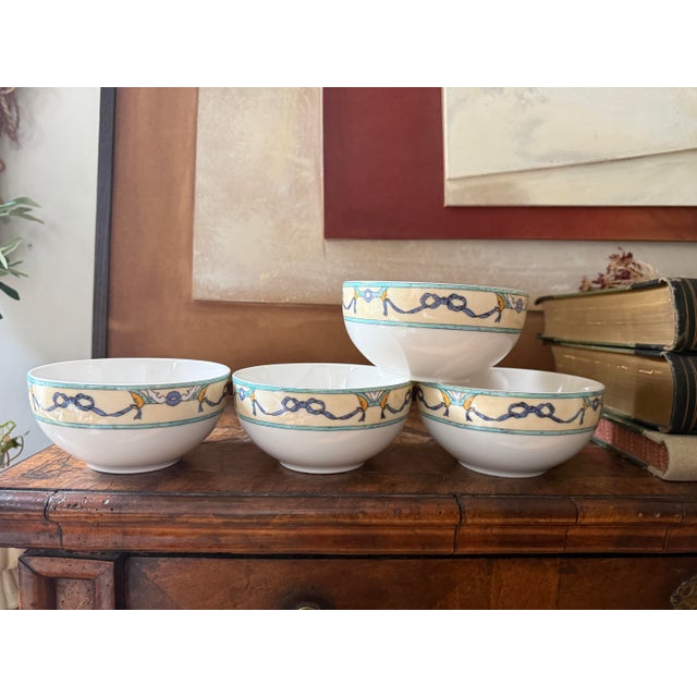 Set of 4 (4) Villeroy & Boch bowls in the Castellina pattern from the Citta & Campagna collection, produced circa...
