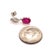 Natural Ruby Diamond Earrings 14k Gold 1.55 TCW Certified For Sale - Image 9 of 14
