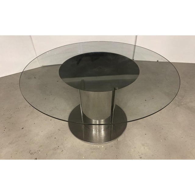 Metal Vintage Italian Steel Dining Table by Antonia Astori, 1960s For Sale - Image 7 of 18
