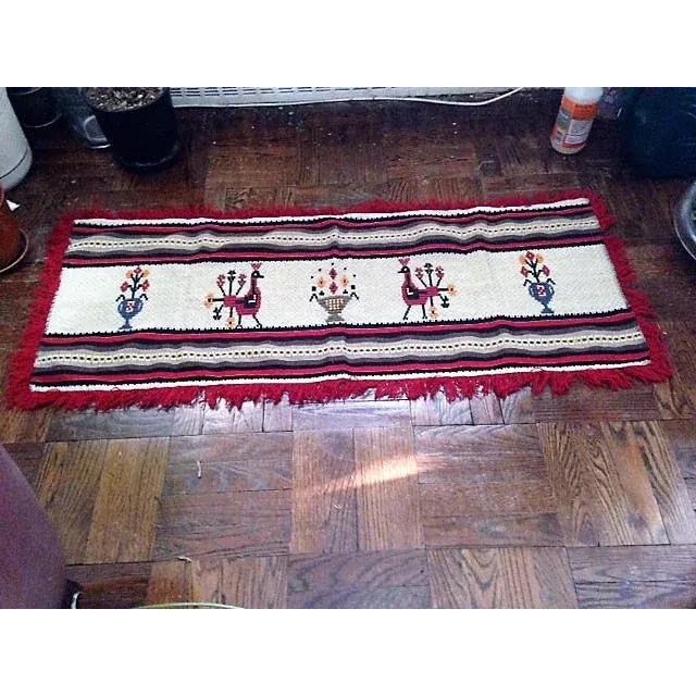 This beautiful hand-made wall hanging was purchased in Peru in the early 1970s . It has never been used and is probably...